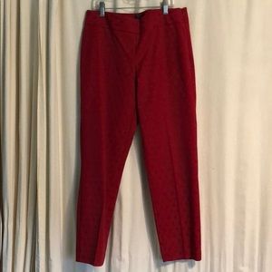 Red dressy capri pants